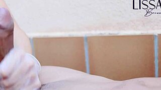 massagista milks him dry with those latex gloves