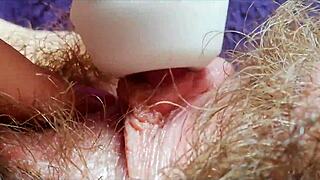 EXTREME CLOSE-UP: HUGE CLIT PULSING IN HD POV AS VIBRATOR FORCES MASSIVE SQUIRTING ORGASM!
