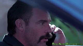 Wet messy masseuses jerking cocks with nuru oil fingering swapping cum high def sexy