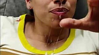 oh man i can't stop watching this cfnm cumpilation with all those facials licks and swallows... damn