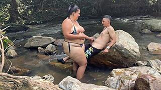 BIG COCK RIPS CLOTHES OFF SKINNY COLOMBIAN LATINA ON BEACH DOGGY COWGIRL BAREBACK OUTDOOR