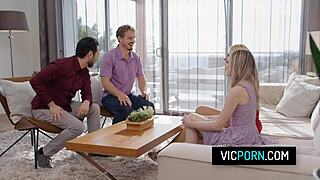 Ever seen hot swingers Scarlett Sage and Carlita Ray deepthroat in wild blonde latina milf foursome?