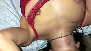 Pau Deepthroats Gorgeous Morena's Throat in Intense Bedroom Action