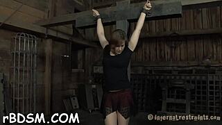 Bound Slut Endures Rough Cunt Pounding in Sadomasochism Game