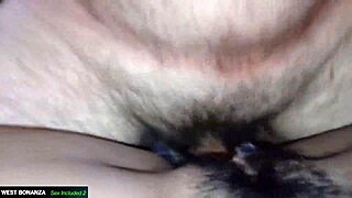 cock and cucumber stuff her pussy and ass deep before cumshot in mouth