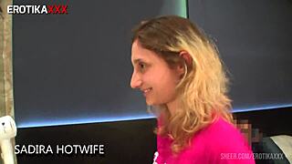 sadira hotwife's backstage tease in erotikaxxx