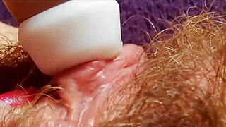 EXTREME CLOSE-UP: HUGE CLIT PULSING IN HD POV AS VIBRATOR FORCES MASSIVE SQUIRTING ORGASM!
