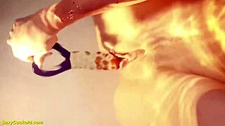 ever wonder what happens when teen katty west fingers her big shaved pussy underwater in the pool?