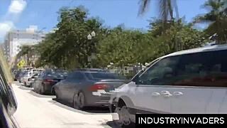 racy roxy love slurps big black cock deepthroat in limo before doggystyle cumshot facial