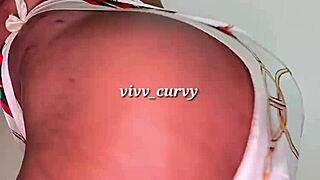 curvy ebony homemade pear ass shakes seductively for viewers