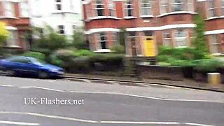 sexy ashley rider flashes perky tits publicly with voyeur babes