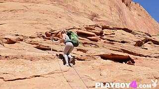 petite milf with huge natural tits strips outdoors exposing her wet pussy beauty