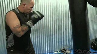 brunette model's steamy post-fight facial