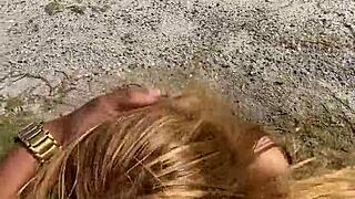 Blonde Married Paulista Gives It Up to Carioca Lover on the Beach