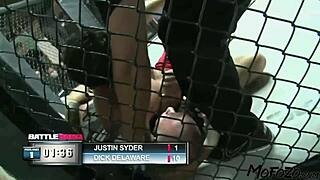 brunette model's steamy post-fight facial