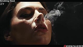 Whoa italian vale nappi smokes cig while hairy pussy big ass gets fucked bareback!