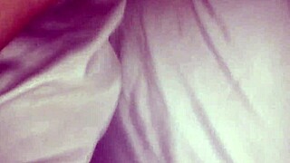 Wife's Blue Panties Tease First Part Leggings Closeup