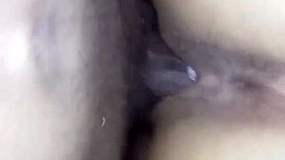 My girlfriend's creamy latina pussy overflows from friend's monster black cock pounding 😍💦