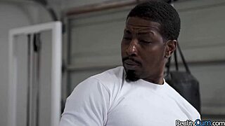 stepdad's monster cock crushes her in the garage