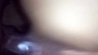 My girlfriend's creamy latina pussy overflows from friend's monster black cock pounding 😍💦