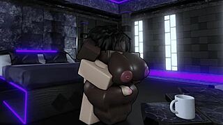 Cute Robloxian Ass Pounded Bent Over in Condo Creampie Slut