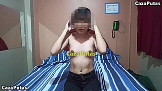 18-year-old venezuelan spills cum in fake casting interview