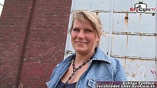 Neighbor frau bares it all for cash casting