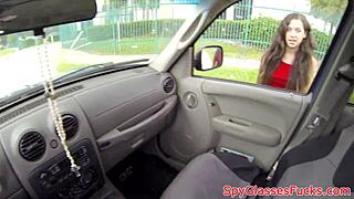 busty teen picked up and pounded deepthroat doggystyle on hidden cam