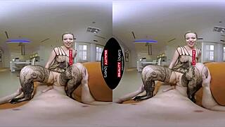 czech milf mommy in fishnets gives deepthroat blowjob then rides cock pov style