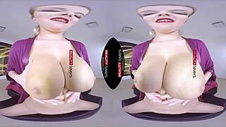 czech milf mommy in fishnets gives deepthroat blowjob then rides cock pov style