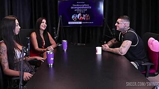 Kylian Cria Cast Features Tifany Rocha And Didy Reis In Sheer Red Swingers Play