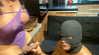 SHEMALE'S MASSIVE DICK POUNDS ASS TO ORGASM EXPLOSION!