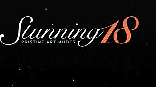 beauty latina julia in lingerie fingers her pussy and toes in bedroom