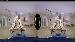 czech milf mommy in fishnets gives deepthroat blowjob then rides cock pov style