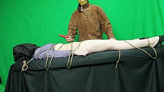 Petite Scarlett Johnson Chokes Gags Deepthroats Jason Vorhees Huge Cock