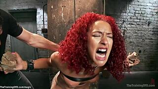 Bound Black Trainee Chokes on Deepthroat Before Rough Ebony Fuck!