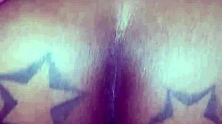 Intimate massage evolves into hardcore doggystyle creampie with petite ebony