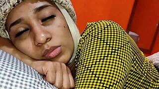 stepmom sneaks stepson bed share. they fuck shaved pussies wildly!