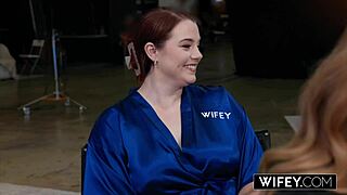 Ohh wifey my gorgeous curvy redhead hotwife rose gettin stretched by bbc fer hubby