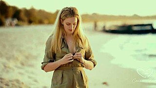 Charlie Forde and Olive Gee's Steamy Beach Sunset Tongue Kissing Session