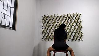 Stepmother Spreads Huge Curvy Ass Cheeks in Extreme Close-Up Camera Shot