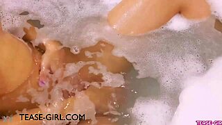 sweet teen 18+ brunette takes sensual bath!!