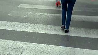 Voyeur captures candid street ass views hidden in public