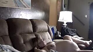 Whoa, old pregnant wife takes a deep creampie filling!