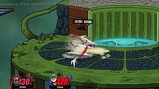 Italian euro slut gets assfucked hard sucking cock in intense ssf2 revenge match against k3lvin