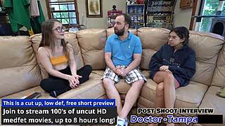 Dr tampa pushes mira monroe to wild orgasm in research lab backstage