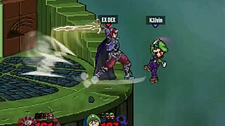 Italian euro slut gets assfucked hard sucking cock in intense ssf2 revenge match against k3lvin