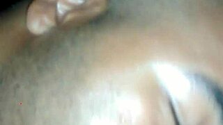 Tianica Rae fingers her fat pussy while hubby watches and strokes his black cock