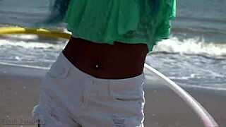 discover the subtle allure of a japanese belly button in close intimate detail