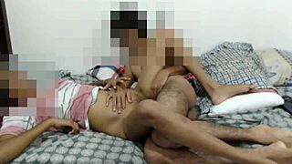 Spy cam catches her cheating so i bend her over and fuck doggy hard close up